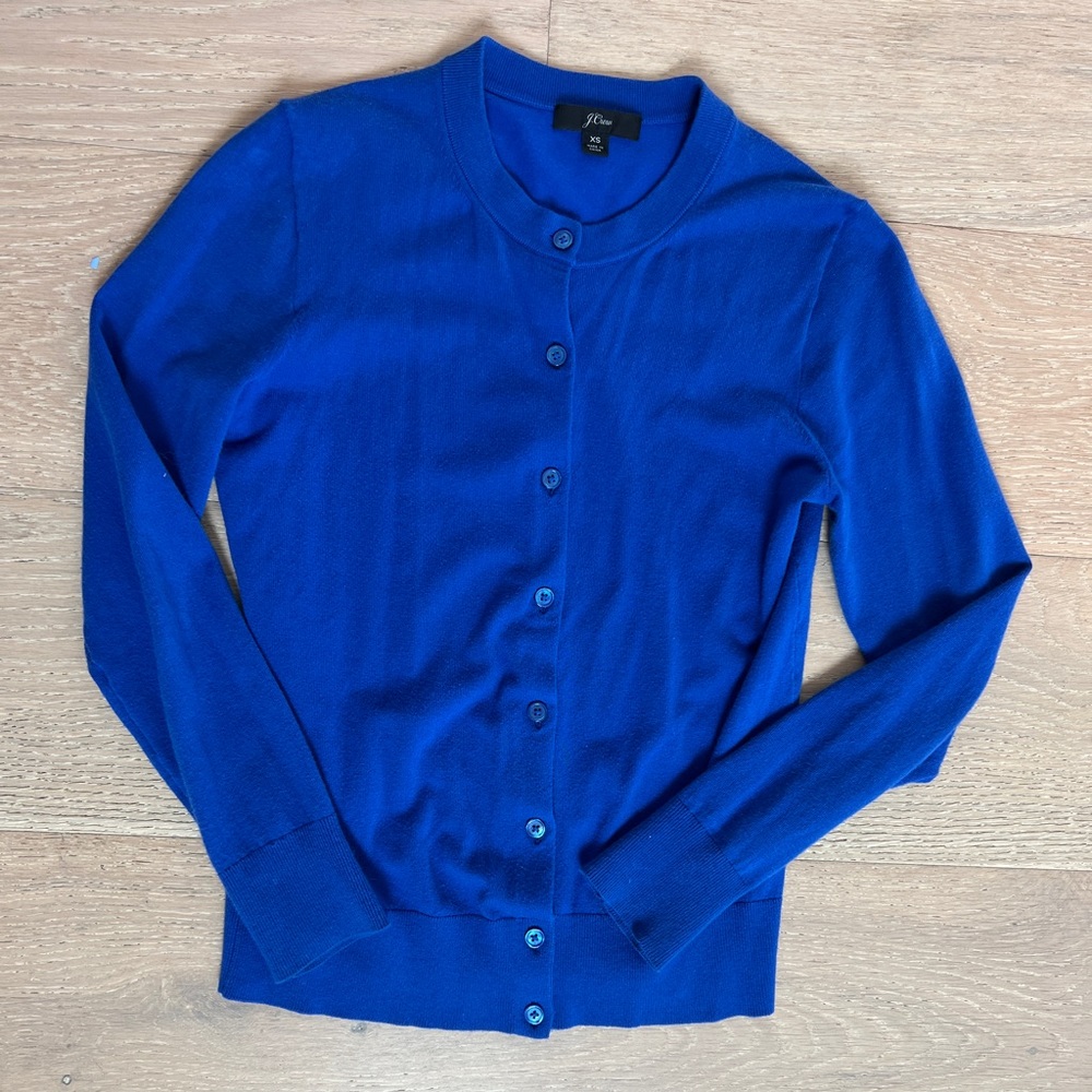 J.Crew Jackie cardigan size XS royal blue